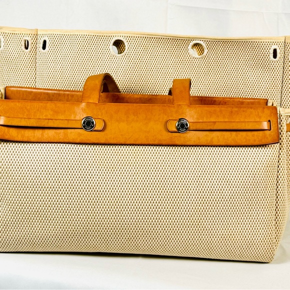 Hermes Herbag Cabas MM convertible bag with COA - Picture 4 of 16